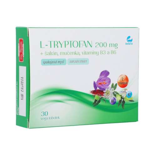SETARIA L-триптофан 200 мг + шафран + пассифлора 30 капсул